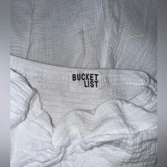 Bucketlist Wide Leg Tube Solid Jumpsuits - White - Picture 5 of 7